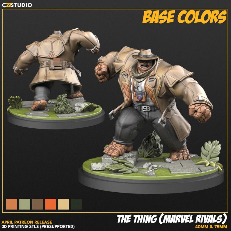 The Thing - Marvel Rivals - Crisis Protocol - Marvel Fan Art - 3d ...