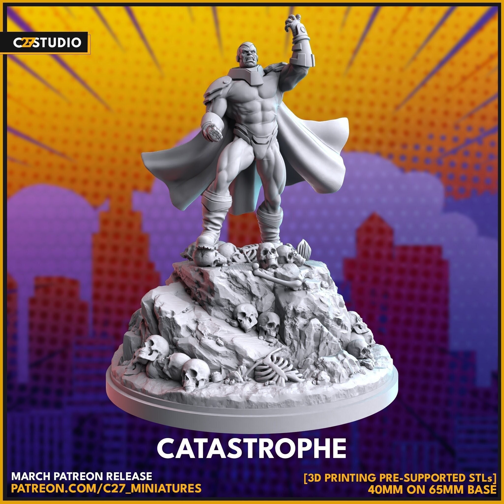 Apocalypse - Marvel Fan Art - Crisis Protocol - 3d Printed