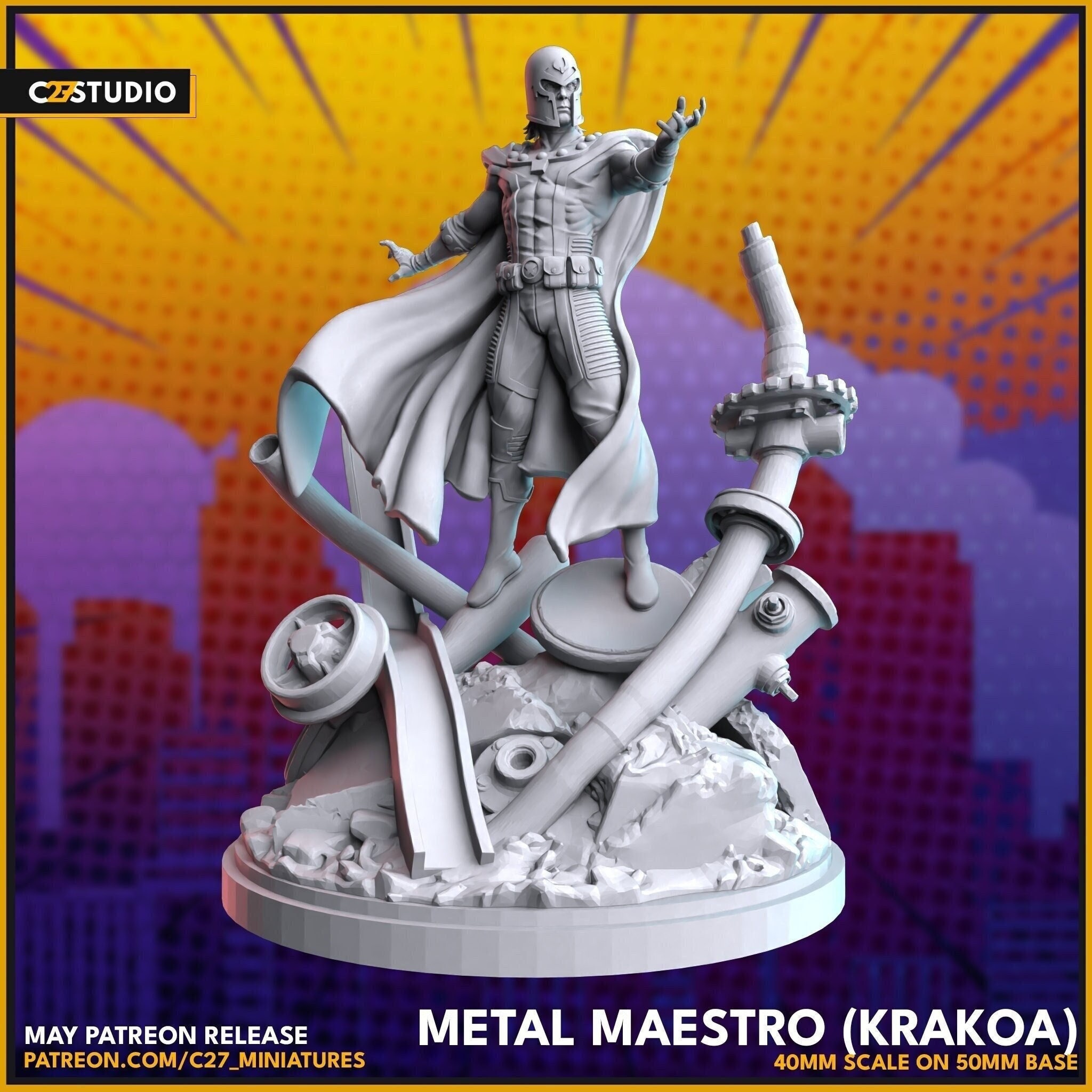 Magneto Krakoa Crisis Protocol Marvel Fan Art 3d Printed