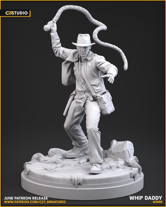 Indiana Jones - 3d Printed TTRPG Miniature - Etsy