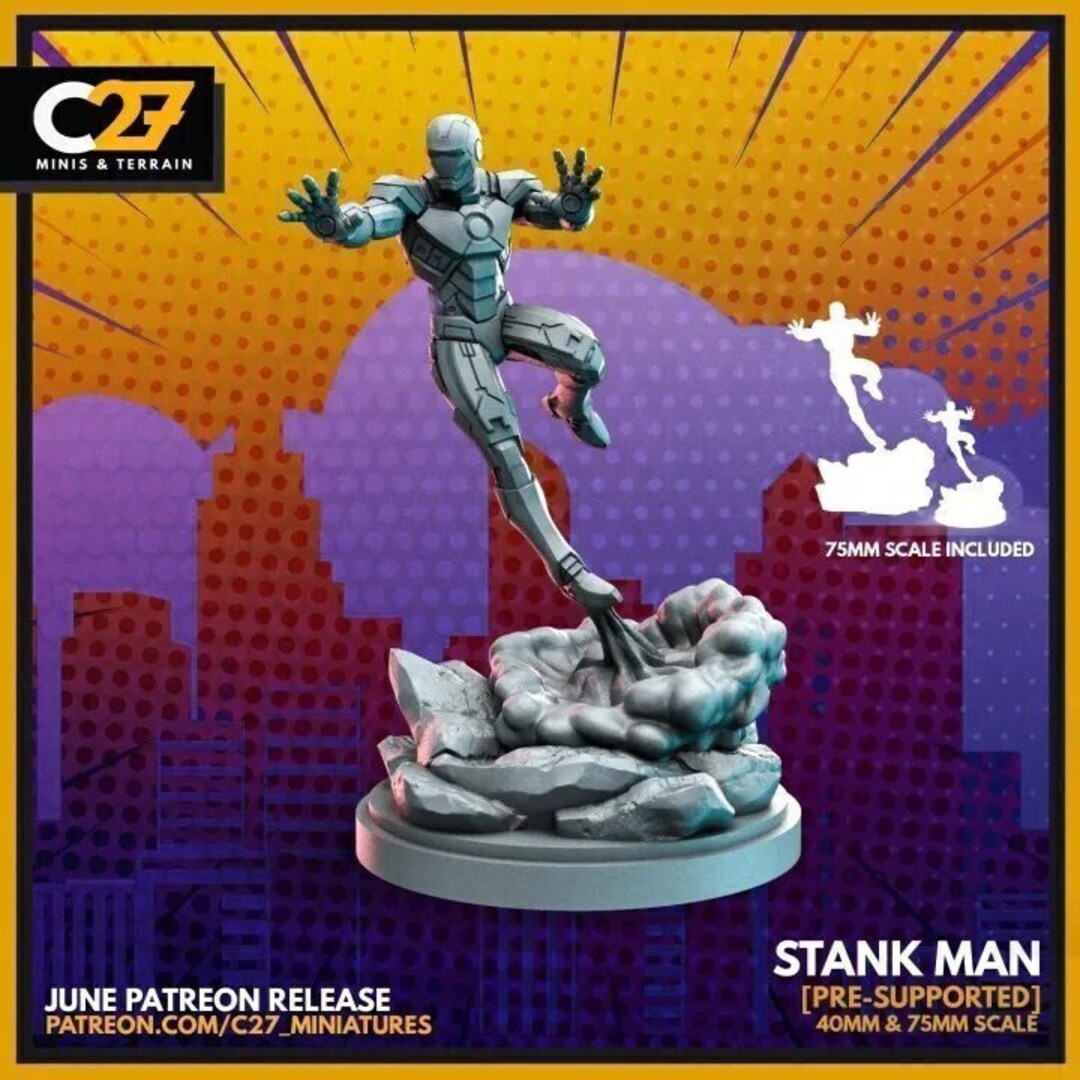 Iron Man Marvel Fan Art Crisis Protocol TTRPG Miniature - Etsy