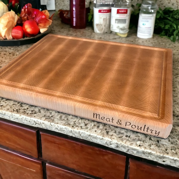 End grain maple cutting board