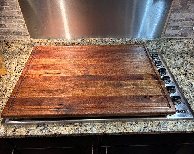 Featured listing image: Custom Range Top Cutting Board/Charcuterie Boards - Maple, Cherry or Walnut