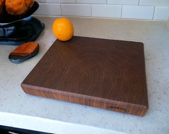 Black walnut end grain cutting board.