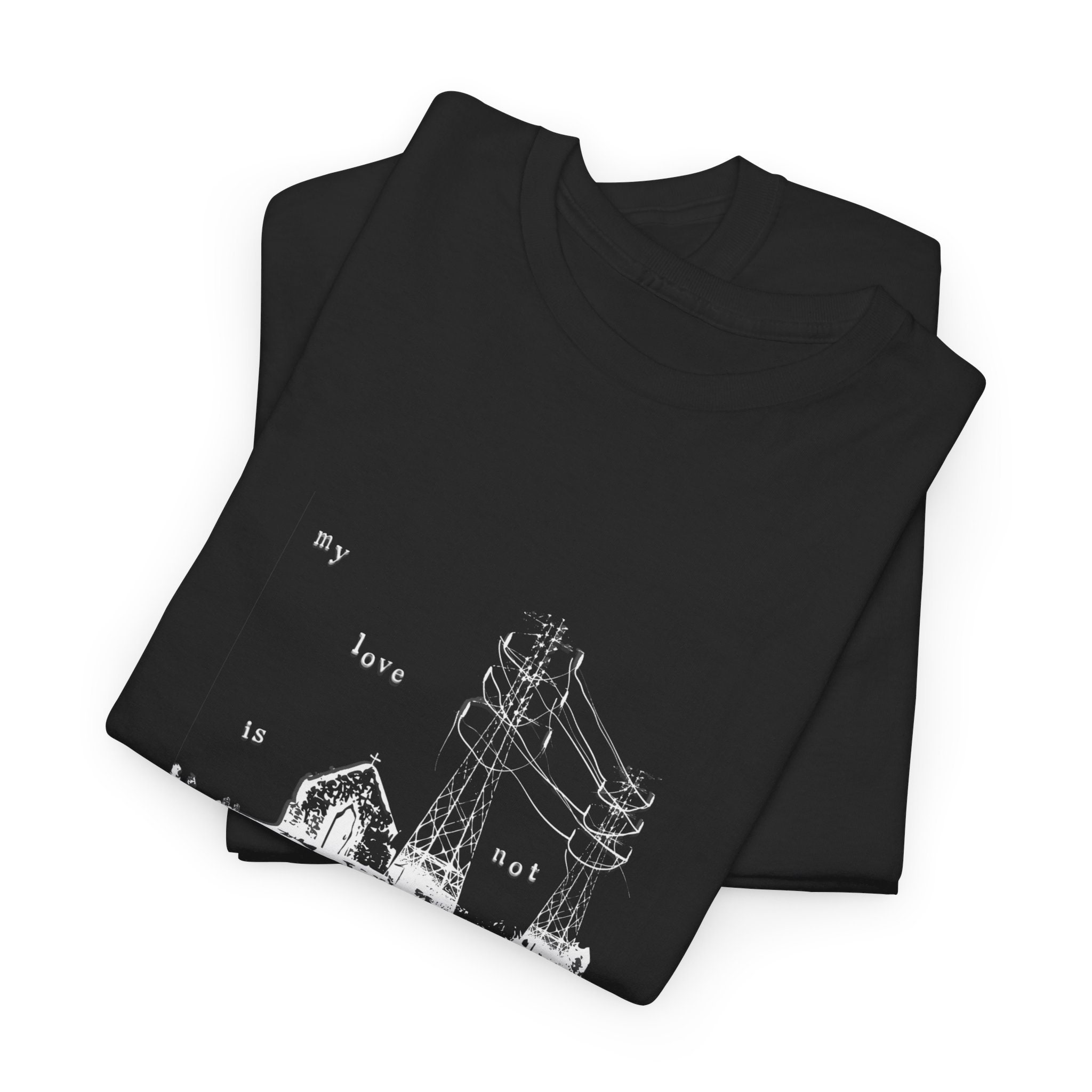 Chappel Hill Power Line Unisex Heavy Cotton Tee - Etsy
