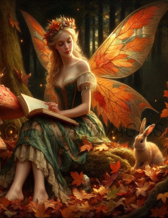 アクセサリー Peter S: A fairy dreaming in the forest Forest Fairies Painting, Fairy Tale Wall Art, Fairycore