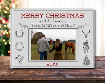 Western Weihnachtskarte, Weihnachtskarte, Digitale Weihnachtskarte, Weihnachtskartenvorlage, Weihnachtsfoto, Cowboy Weihnachten, Feiertagskarte