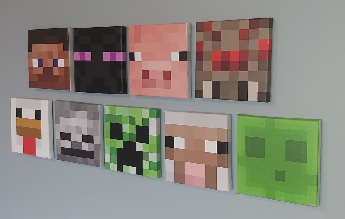 Minecraft 8x8 Canvas Prints Wall Art - Etsy