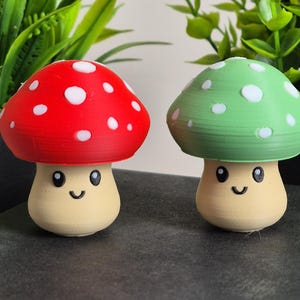 Mushroom Clicker Fidget Toy - Fun and Cute - 3D Printed- Stress Relief Toys - Sensory Toys - Desk Toy - Hand Fidgets - Anxiety Relief