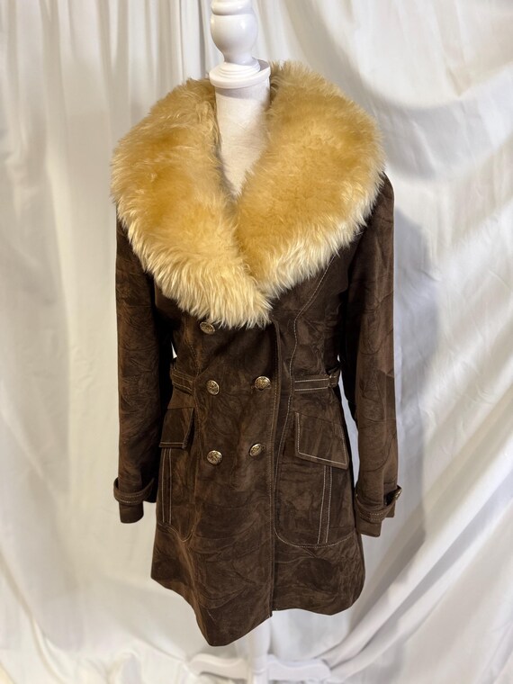 Vintage 70s “Penny Lane” Suede Coat- Size: SMALL/MEDIUM