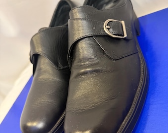 Covington Stiles Monk Strap Dress Shoes Women’s 10M Black Leather
