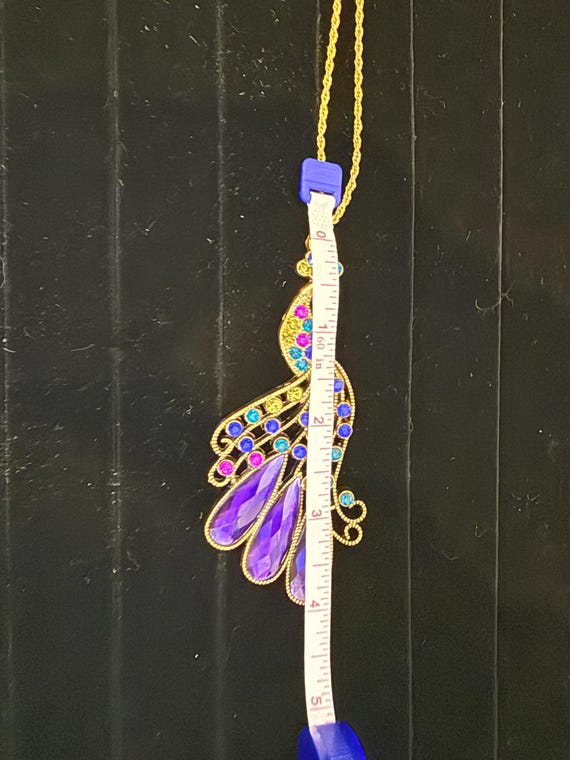 Peacock Statement Necklace - image 8