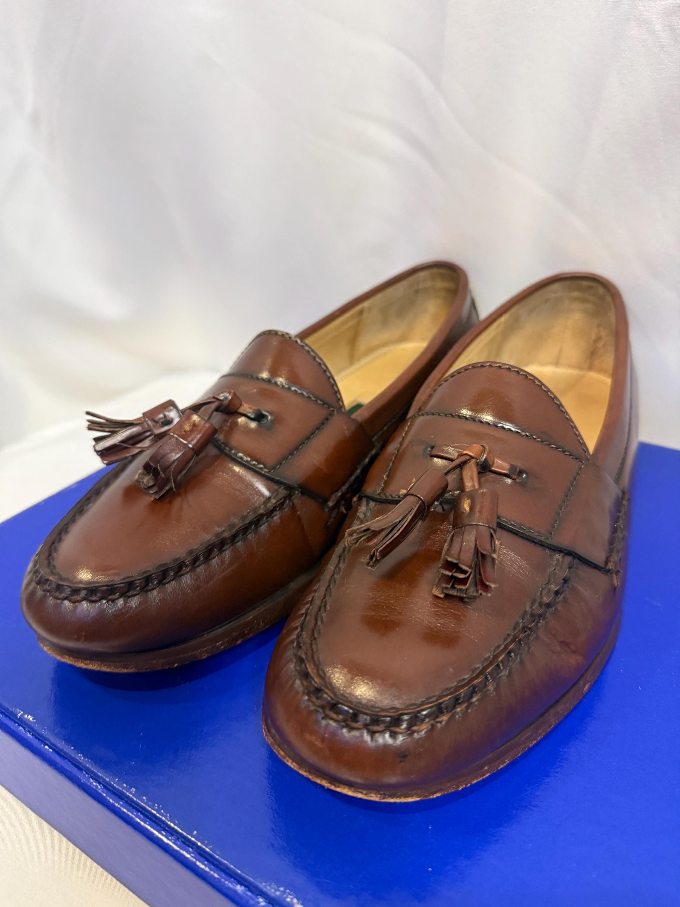 Vintage Tassel Loafers - Etsy