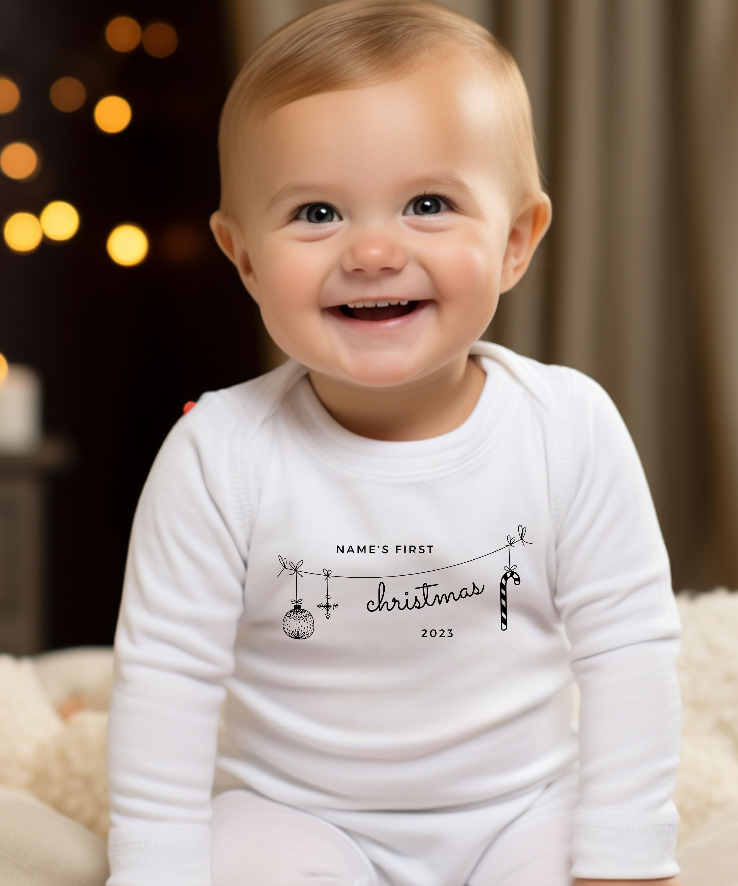 Baby Body Weihnachten personalisiert Geschenk zu Etsy.de