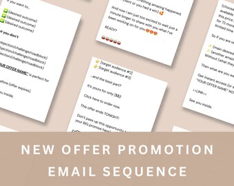 New Offer Promotion Email Sequence Templates