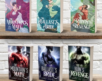 Salt Planet Giants monster romance series - Paperback Books Signed by the Author