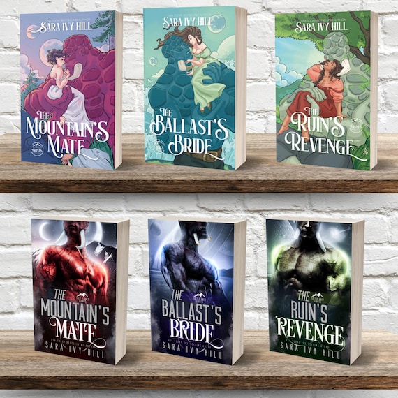 Salt Planet Giants monster romance series - Paperback Books Signed by the Author