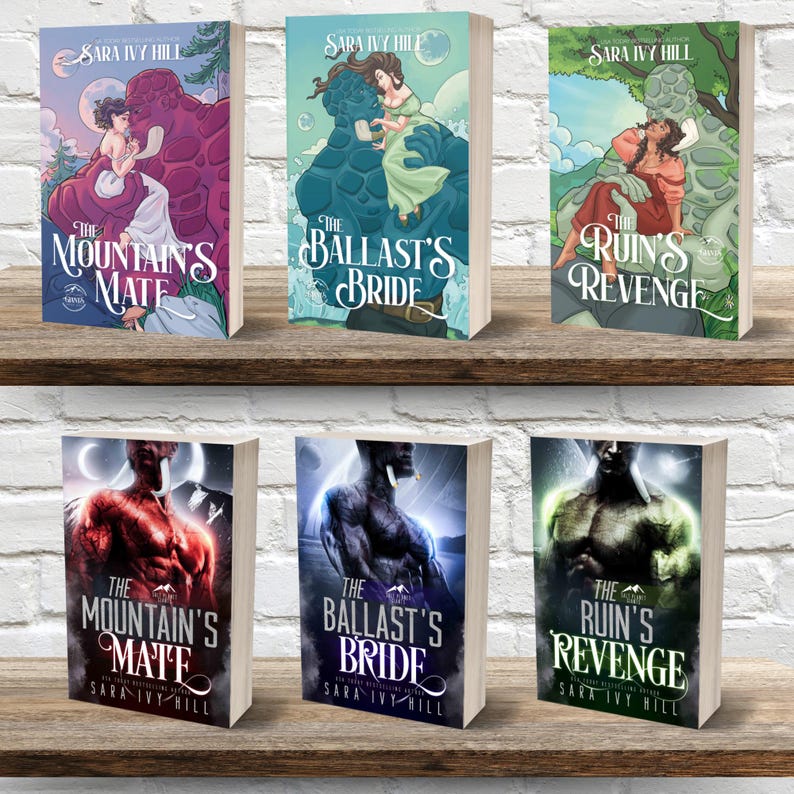 Salt Planet Giants monster romance series - Paperback Books Signed by the Author image 1