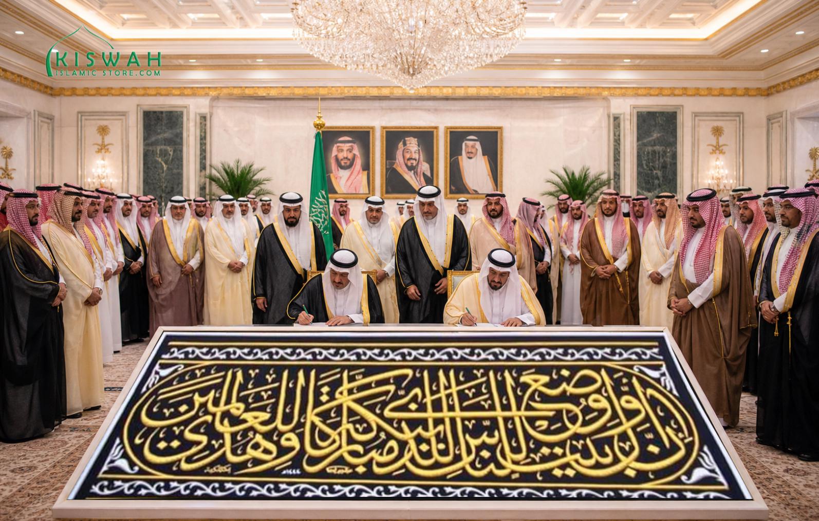 Certified Kaaba Kiswah Hizaam 2.5x1m | Authentic Makkah Holy Kaaba