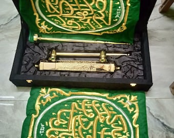 Kabah Door Key Lock for home decor certified gold plated key lock of the door kabah its related to king salman 1435 hijri \antique key lock