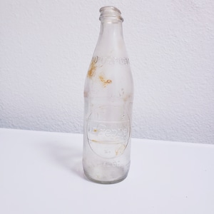 Glass Dr. Pepper bottle collectible soda bottles factory defect odd bottles