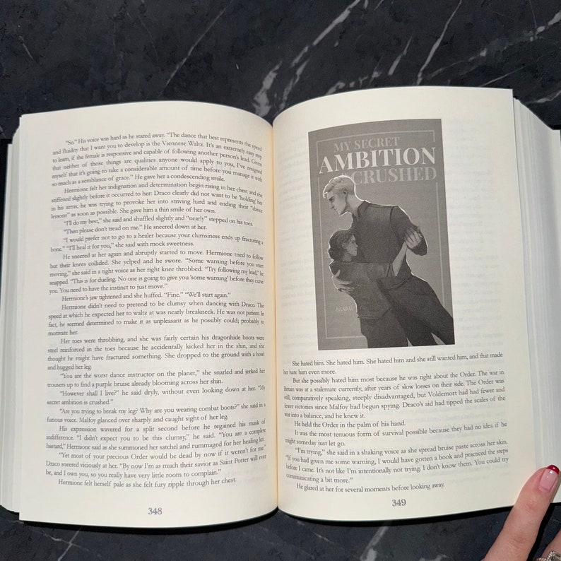 Manacled Book Hard Copy Dramioine Fanfiction Book Binding Etsy