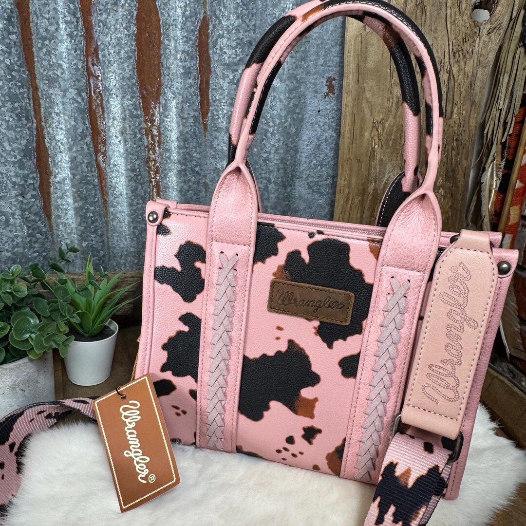 Wrangler Pink and Black Western Cow Print Concealed  display picture 1