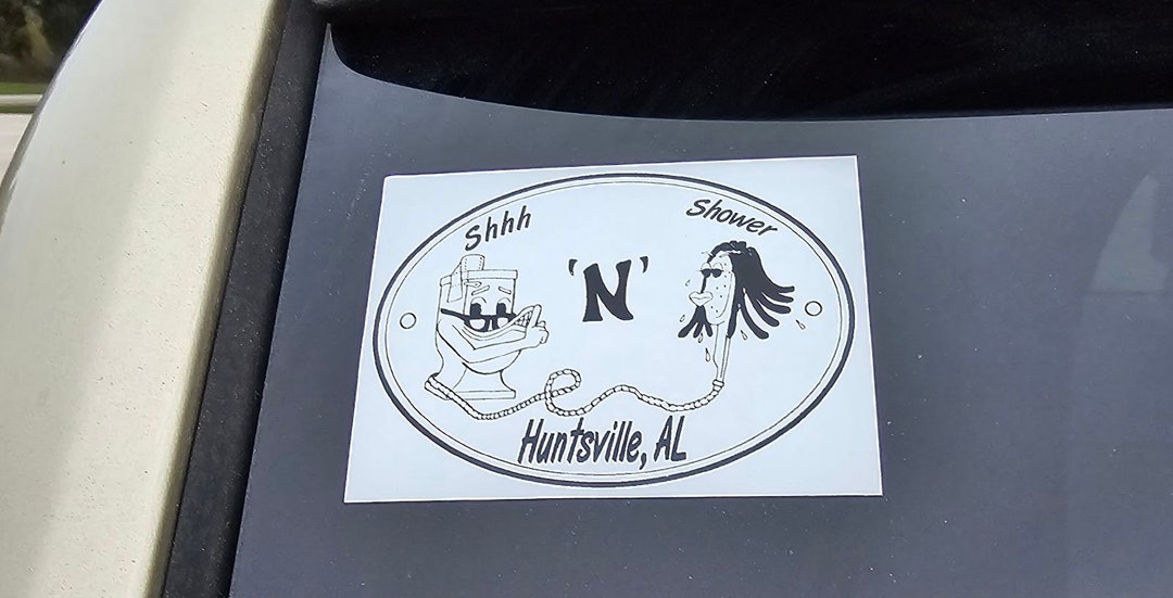Shhh N Shower Bumper Stickers & Laptop Decals!!! - Etsy