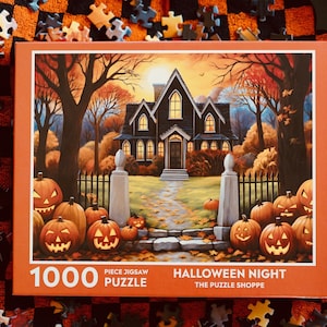 Halloween Night, Pumpkin, Autumn  - 1000 piece puzzle - Ships free