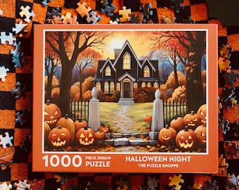 Halloween Night, Pumpkin, Autumn  - 1000 piece puzzle - Ships free