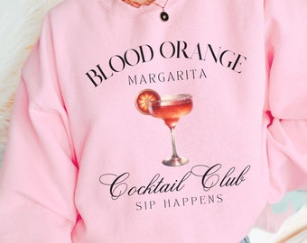 Girocollo Margarita Arancia Rossa, Abito da addio al nubilato, Camicia Margarita, Felpa Cocktail Margarita Piccante, Cocktail Club, Camicia Barista