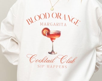 Girocollo Margarita Arancia Rossa, Abito da addio al nubilato, Camicia Margarita, Felpa Cocktail Margarita Piccante, Cocktail Club, Camicia Barista