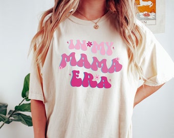 In My Mama Era Shirt, Mama Crewneck, Pregnancy Reveal, Mom Era Shirt, Mom Birthday Gift, Mother's Day Gift, Mom Era T-shirt, New Mama Tee