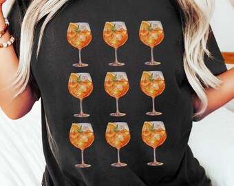 Aperol Spritz Aperitivo Shirt, Aperol Bachelorette Party Crew Tees, Gift For Campari Spritz Lover, Italy Vacation T-shirt, Girls Trip Shirts