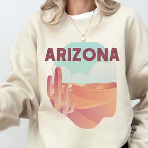 Arizona Sweatshirt, Arizona Desert, Arizona State Sweatshirt, Western Crewneck, Arizona Hoodie, Cowgirl Sweatshirt, Desert Sweatshirt