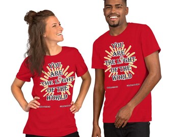 You are the light of the world Bible Verse Christian Christmas Unisex t-shirt