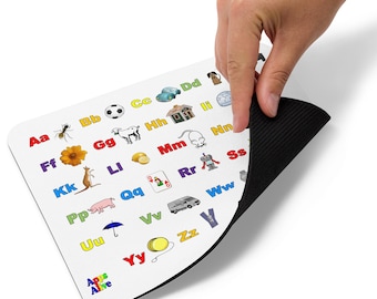 Alphabet Mouse pad Learn to read, Letters, English