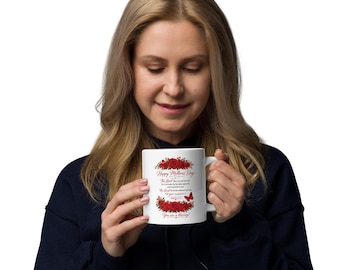 Christian Mother’s Day Mug – Blessing Mug – Num 6:24-26 Scripture Gift for Mom – Floral Bible Verse Coffee Cup – Faith Gift for Mother