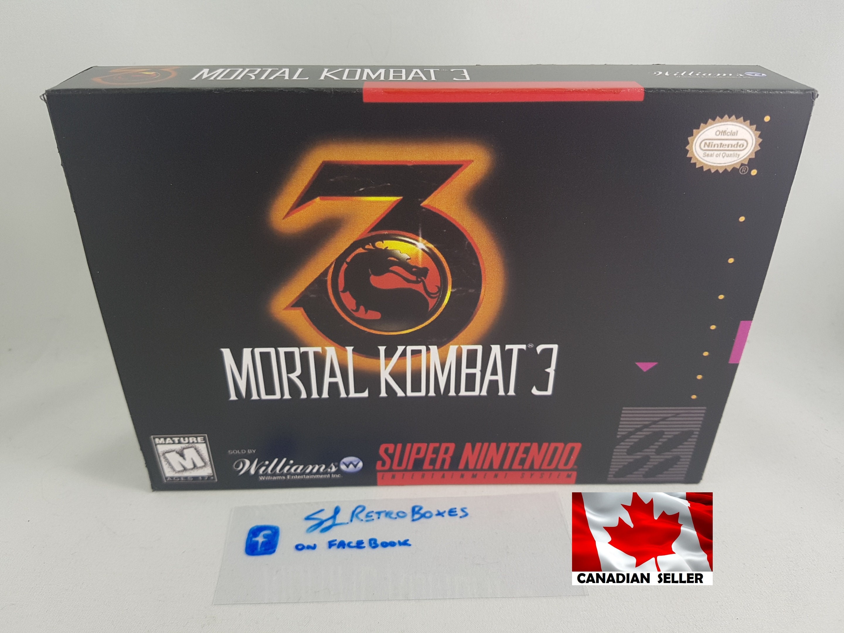 ULTIMATE MORTAL KOMBAT 3 SNES SUPER NINTENDO- CIB COMPLETE W/ BOX & MANUAL