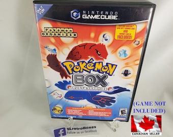 POKEMON BOX Ruby & Sapphire - GcN, Nintendo GameCube Reprinted Covers Available with Empty oem Gamecube Case [No Games]