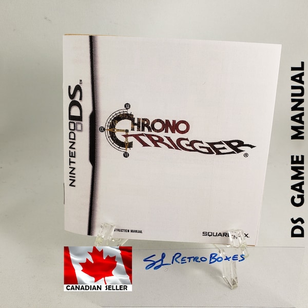 CHRONO TRIGGER DS Manual - Nintendo Ds Gameboy  Replacement Game Instruction Manual Booklet nds ChronoTrigger