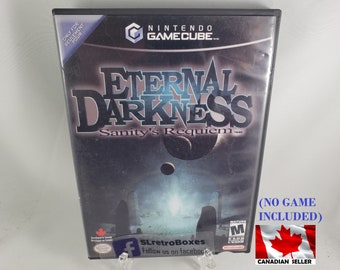 ETERNAL DARKNESS Sanity's Requiem - GcN, Nintendo GameCube Reprinted Covers Available with Empty oem Gamecube Case [No Games]