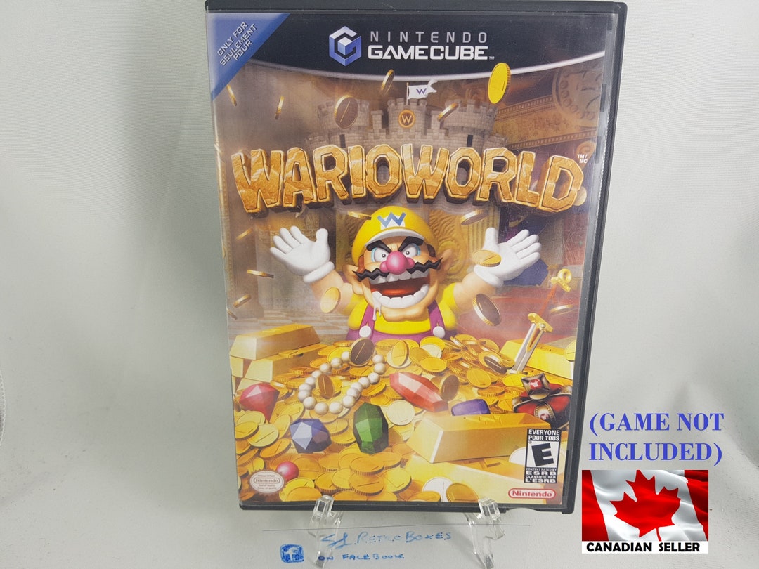 WARIO WORLD Gcn, Nintendo Gamecube Reprinted Covers Available With