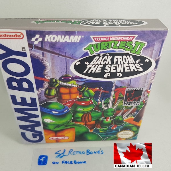 Tmnt Gameboy Box Etsy