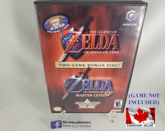 Legend of Zelda OCARINA of TIME Master Quest - GcN, Nintendo GameCube Reprinted Covers Available with Empty oem Gamecube Case [No Games]