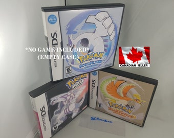 Pokemon PEARL, Pokemon SOULSILVER, Pokemon HEARTGOLD, Nintendo Ds Reprinted Covers Avail w/Ds Case[Game Not Included] Soul Silver Heart Gold