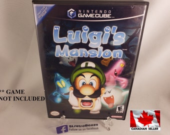 LUIGI'S MANSION - GcN, Nintendo GameCube Reprinted Covers Available with Empty oem Gamecube Case [No Games]