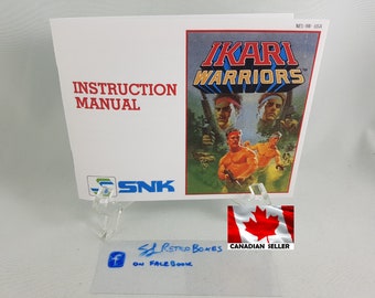 IKARI WARRIORS - Videogame Manual only - Nintendo NEs Replacement Game Instruction Booklet