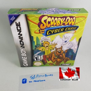SCOOBY-Doo and the CYBER CHASE - gba Nintendo Gameboy Advance Replacement Custom Box Available With Insert Tray and PvC Protector Scoobydoo