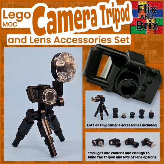 LEGO MOC Camera Tripod Accessories Kit